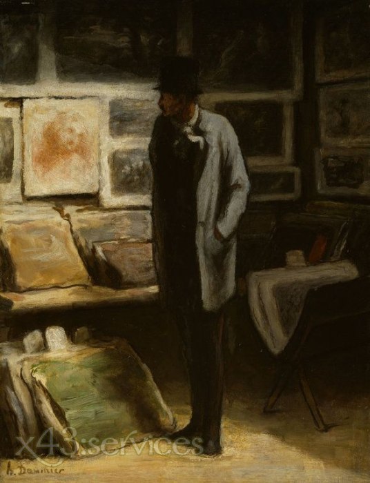 Honore Daumier - Der Aufdrucksammler - The Print Collector 1